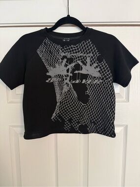Black Short-Sleeve Graphic Tee